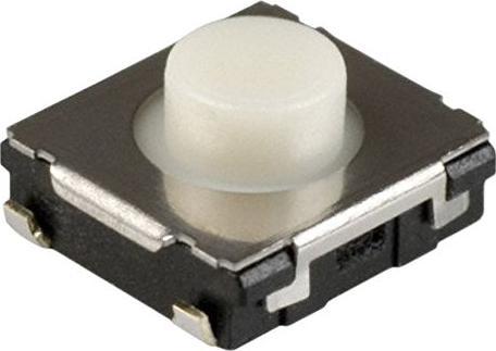 Actual product image Panasonic Kurzhubtaster 20 mA 15 VDC Tastend SPST 3.5N SMT EVQQ2