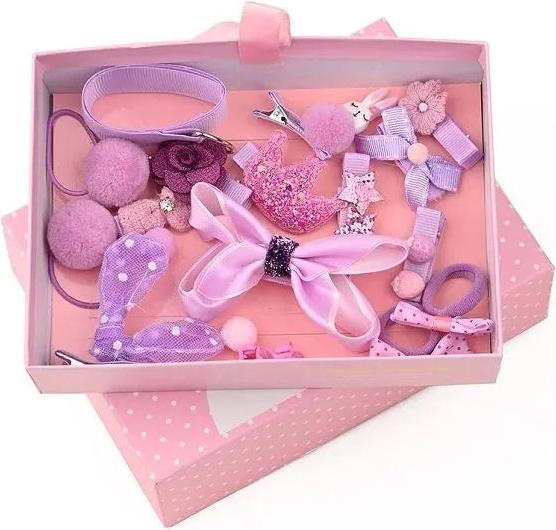 Produktbild Activity Board 18 Stück Haarspangen-Set Kleinkind Mädchen, Haarschmuck Mädchen, Haarspangen mit Geschenkbox (18 Stk.)