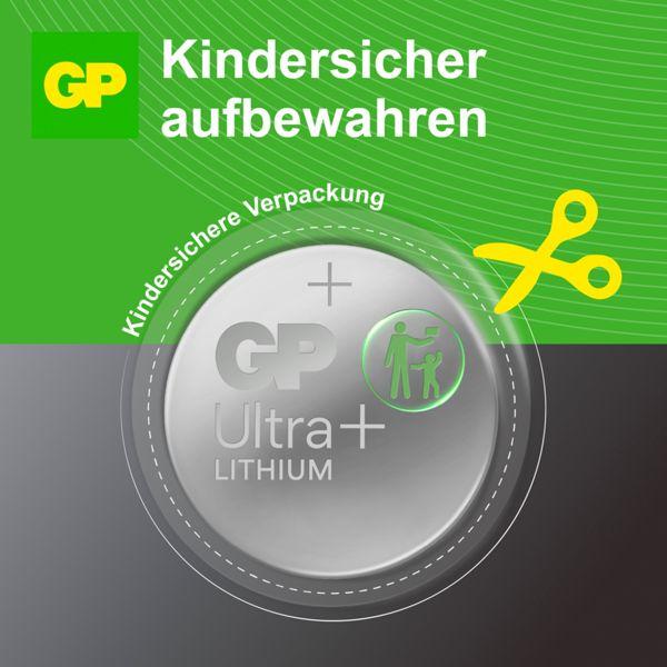 Actual product image GP Batteries Knopfzelle CR2032, 3V,2Stk. Lithium, 2-er Blister, DL2032 (2 pcs., CR2032, 220 mAh)