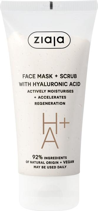 Actual product image Ziaja Hyaluronic Acid Peeling Mask (Face Mask + Scrub) 55 ml (55 ml)