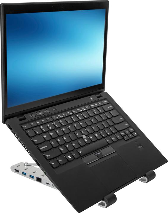 Produktbild Targus Tragbarer Ständer Mit Integriertem Dock (Usb-C) (USB-C, 4 Ports)