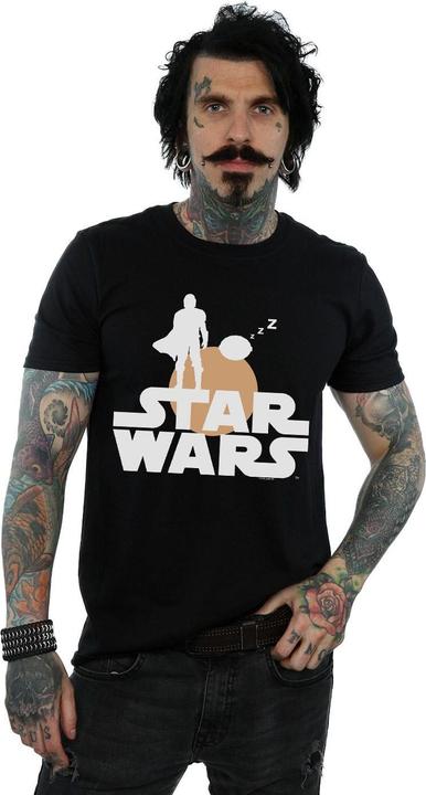 Immagine prodotto Star Wars The Mandalorian Mando And The Child Silhouette Maglietta Uomo (3XL)