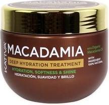 Actual product image Kativa Macadamia Deep Moisture Treatment 300ml Hair Mask Moisturizing, Smoothness, and Shine Dry and (300 ml)