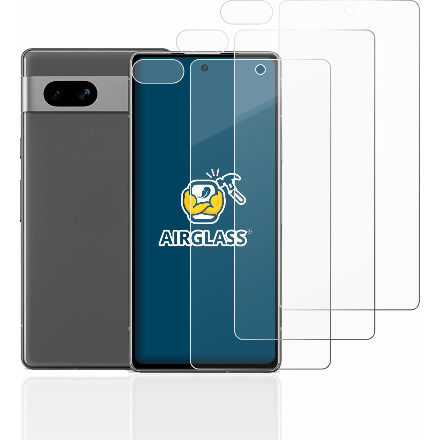 Thumbnail - BROTECT AirGlass Panzerglasfolie (3 Stück, Google Pixel 7a), Smartphone Schutzfolie, Transparent