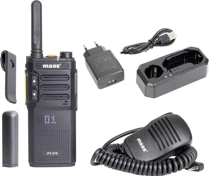 Productafbeelding Maas Elektronik Team-Set PT-375 KEP-360-K 150114 PMR-Handfunkgerät 10er Set
