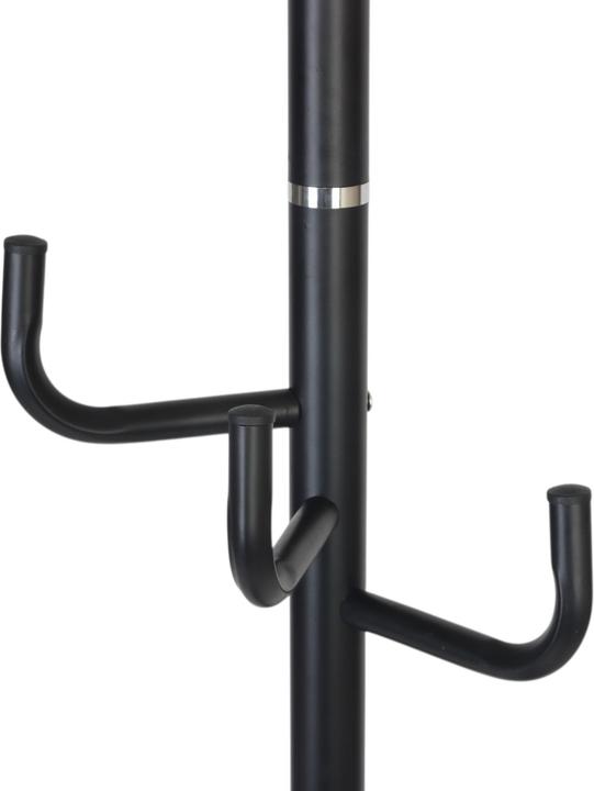 Produktbild Relaxdays - Garderobenständer mit Marmorfuss, Schwarz/Silber, 174 x 30 x 30 cm