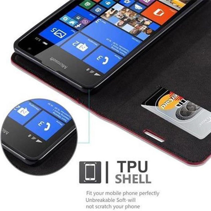 Actual product image Cadorabo Book Invisible Magnet Cover (Microsoft Lumia 535)