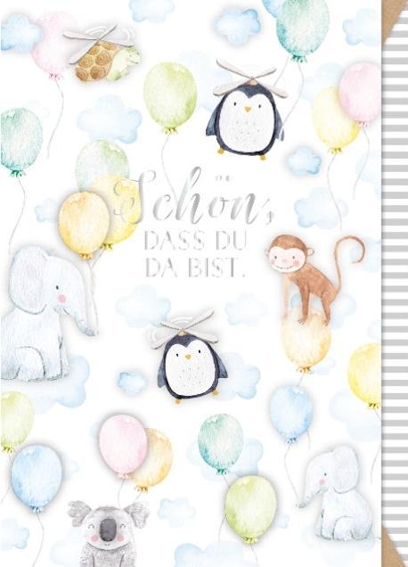 Actual product image Artebene Karte Schön, dass Du da bist (1 pcs.)