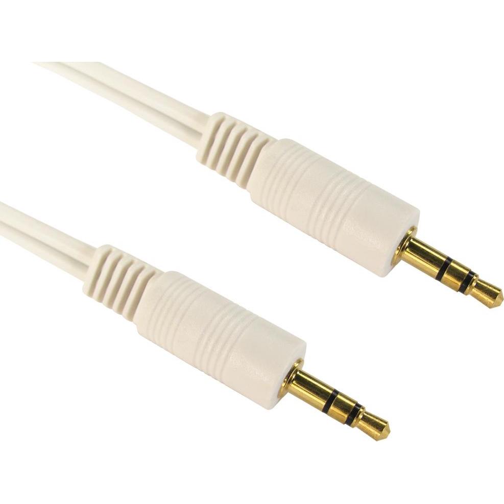 Cables Direct CDL 10m 3.5mm Stereo Cable - White (10 m), Audio Kabel