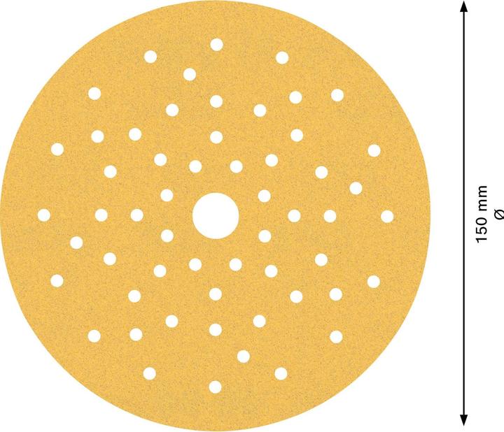 Image du produit Bosch Professional Zubehör Papier abrasif Expert C470 multi-trous pour ponceuse excentrique, 150 mm, G 120, 5 pcs. (120)