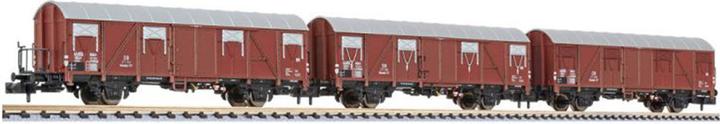 Productafbeelding Liliput N Set van 3 DB goederenwagons Glmmhs 57 (N-spoor)