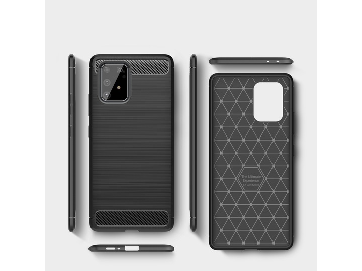 Actual product image Screenguard Samsung Galaxy S10 Lite Cover Carbon Brushed Soft TPU (Samsung Galaxy S10 Lite)