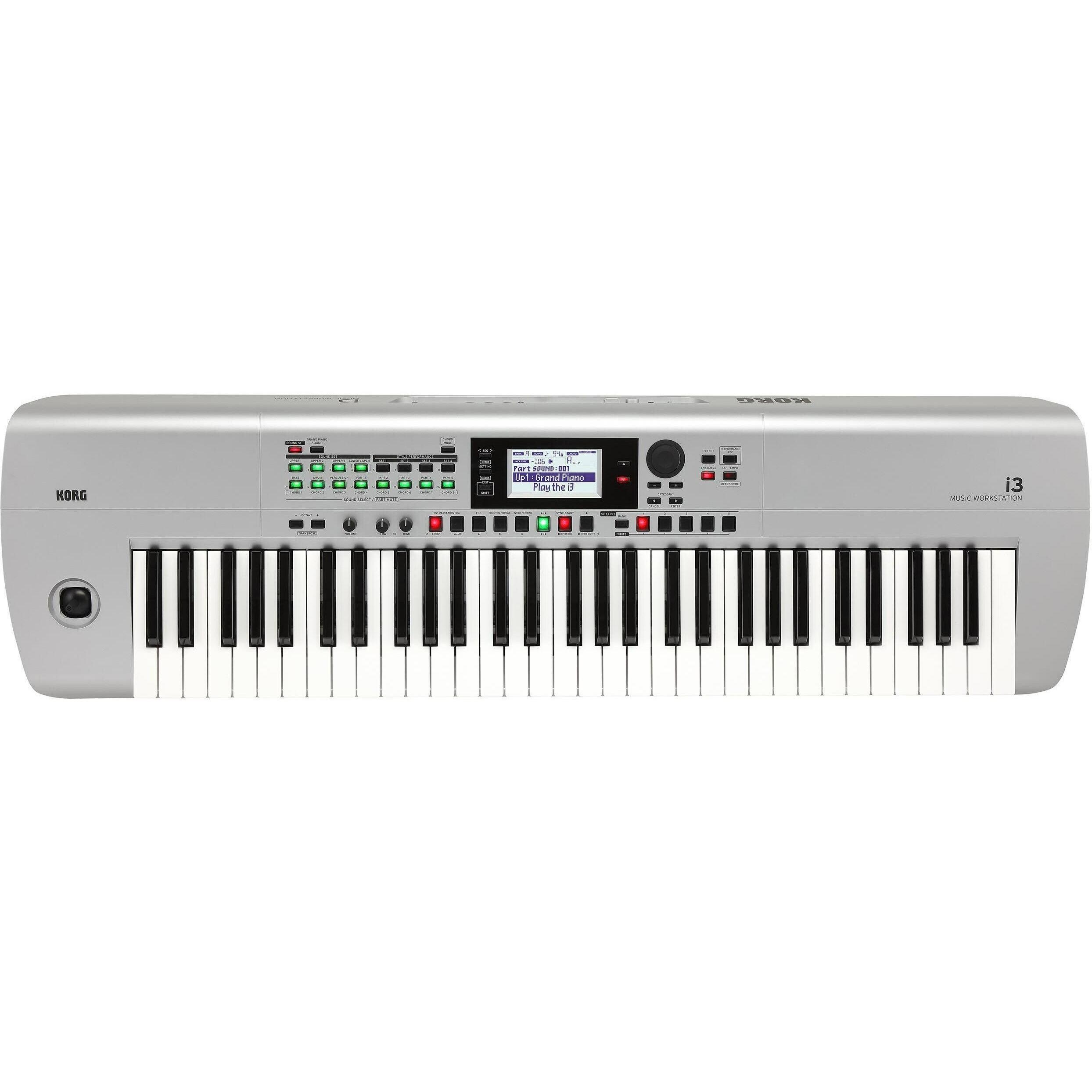 Korg Korig i3 wit (61 Tasten), Keyboard, Silber