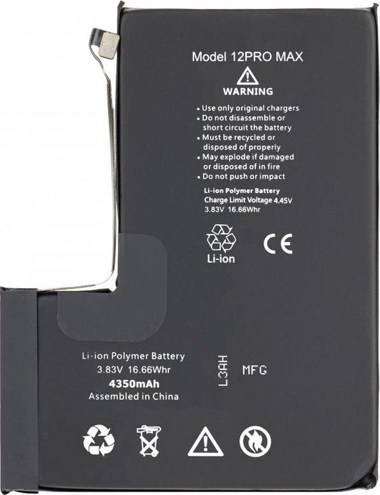 Produktbild Aftermarket Akku für iPhone 12 Pro Max, 4350mAh High Capacity