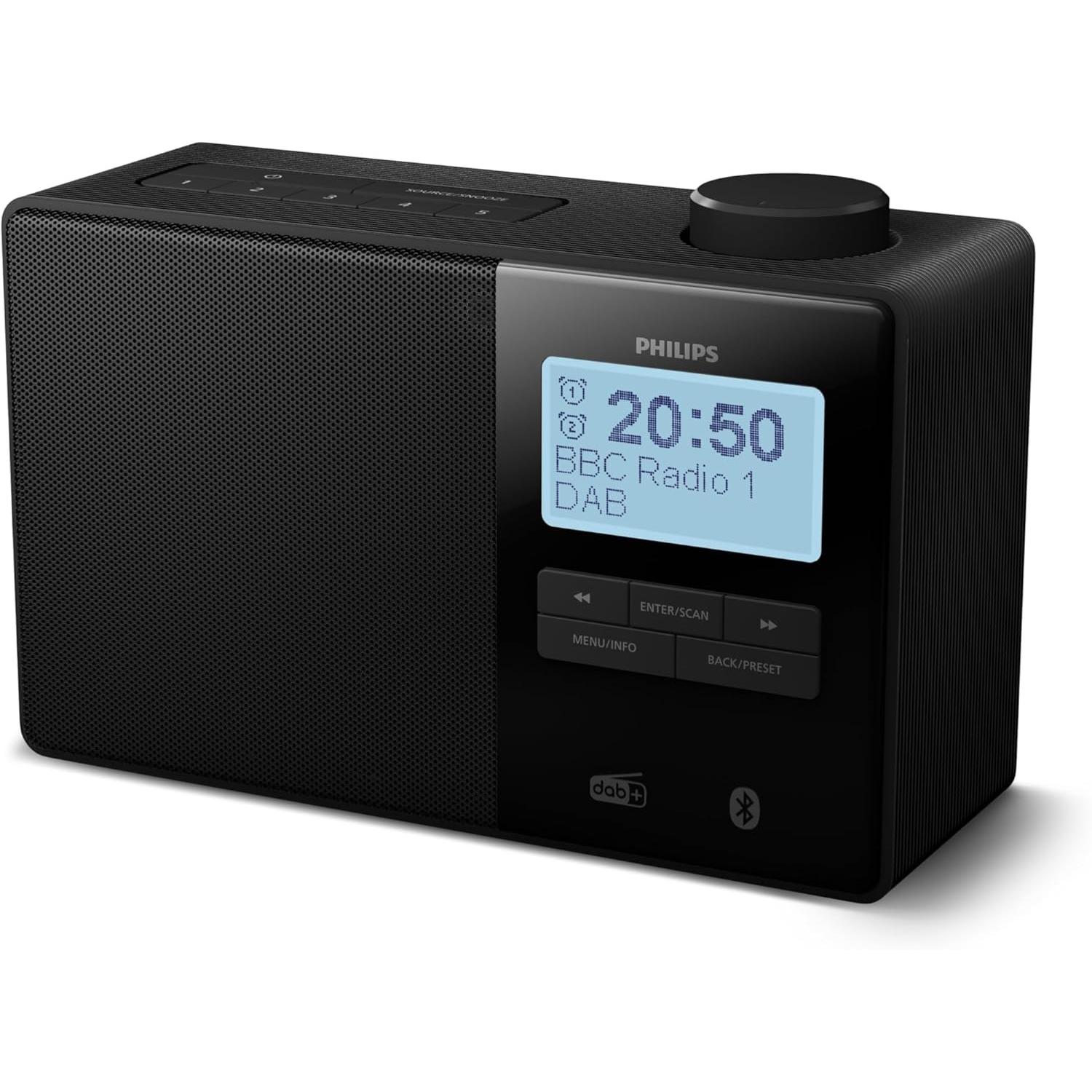 Philips TAR5600/00 (DAB+, FM, Bluetooth), Radio, Schwarz