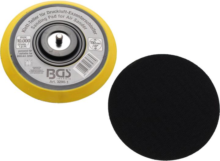 Actual product image BGS Hook and Loop Pad for 3290 / 8688 Ø 150 mm