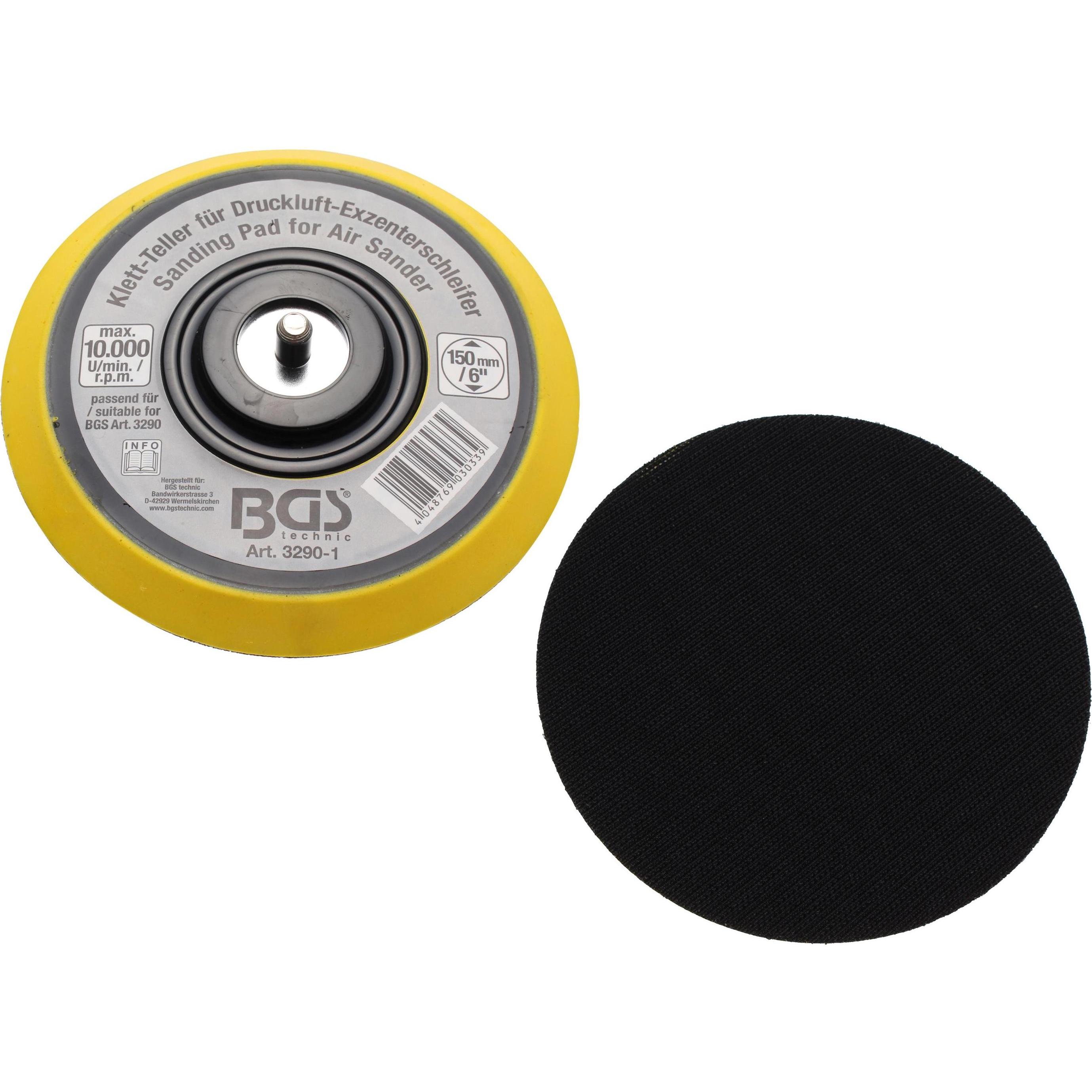 BGS, Zubehör Maschine, Klett-Teller für Art. 3290 / 8688 Ø 150 mm