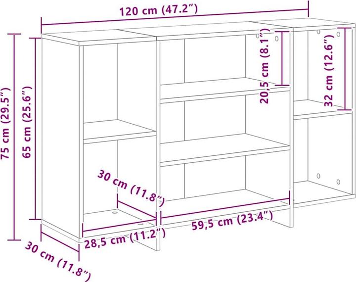 Image du produit vidaXL Sideboard (120 x 120 x 75 cm)