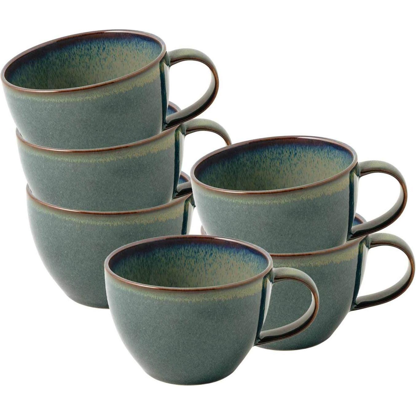 Villeroy & Boch, Tasse, Multipack Crafted Breeze Kaffeeobertasse - 6 Stück (247 ml, 6 x)