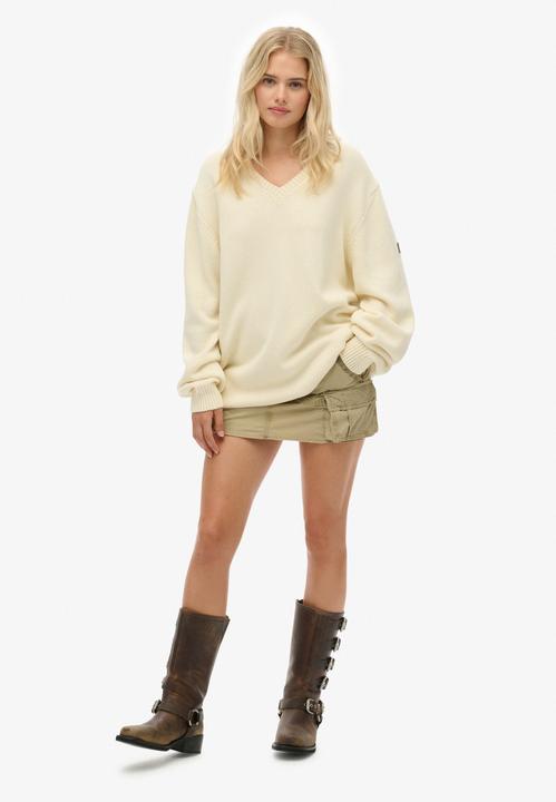 Produktbild Superdry Oversized Pullover mit V-Ausschnitt (XL)