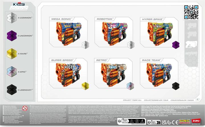 Actual product image Xshot X-SHOT SKINS SONIC 36583
