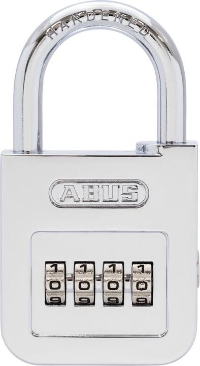 Productafbeelding Abus Combinatieslot 160/50 - Hangslot met een hoogglans verchroomde afwerking - met individueel