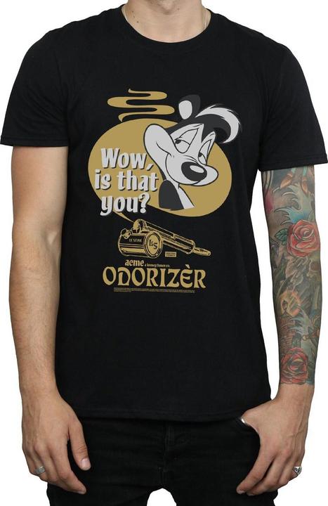 Actual product image Looney Tunes Mens Odorizer Pepe Le Pew Cotton T-Shirt (3XL)