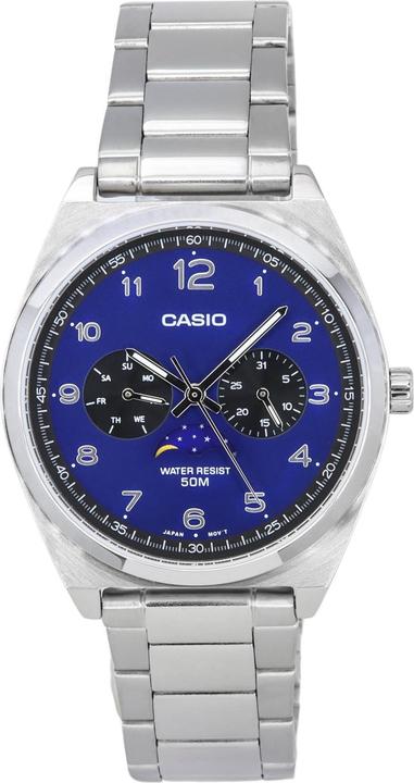 Produktbild Casio Orologio Analogico al Quarzo con Fasi Lunari (Analoguhr, Mondphasenuhr, 40 mm)