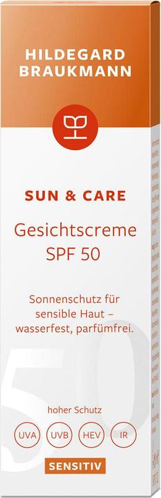 Actual product image Hildegard Braukmann sun & care Sensitive Face Cream SPF 50 (Sun cream face, SPF 50, 50 ml, 50 g)