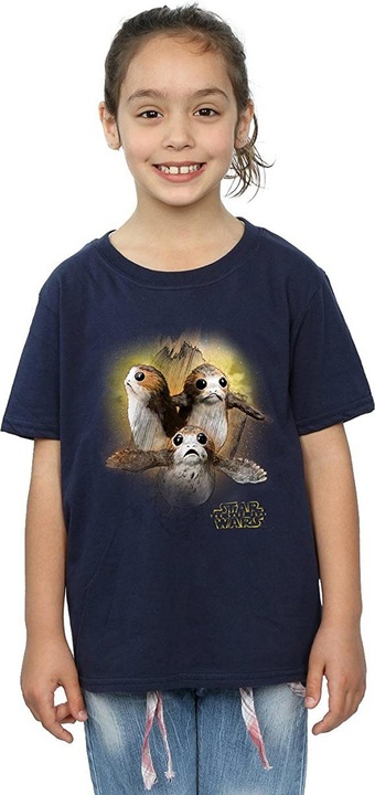 Immagine prodotto Star Wars Maglietta Porg in cotone spazzolato per bambine (152, 158)