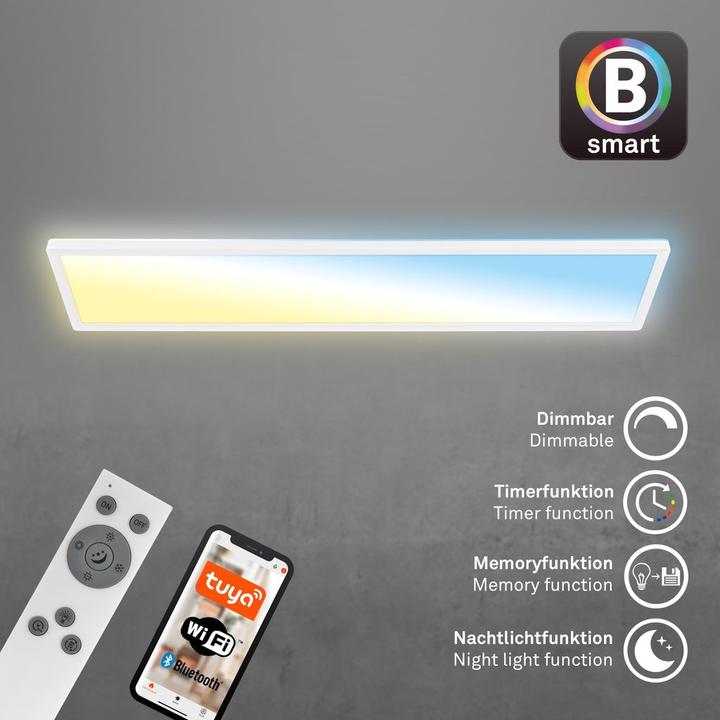 Produktbild Briloner TAVA B smart WiFi +Bluetooth ultra flat CCT LED Panel (4800 lm)