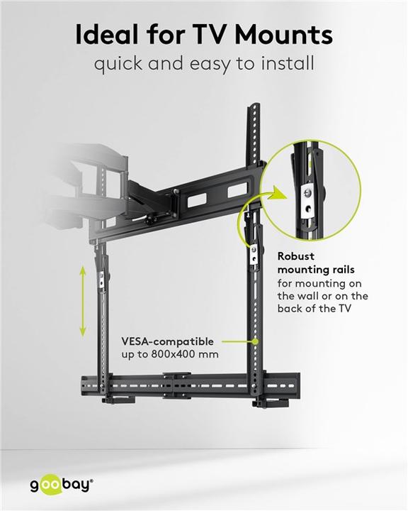 Produktbild Goobay Soundbar-Halterung für TV-sets (1 Stk., Wandmontage, Höhenverstellbar)