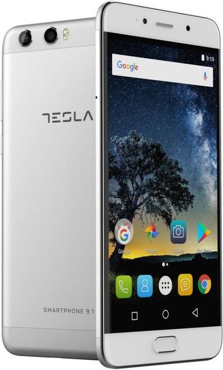 Produktbild Tesla Comtrade Smartphone 9.1 (64 GB, Silver, 5.50", Hybrid Dual SIM, 4G)