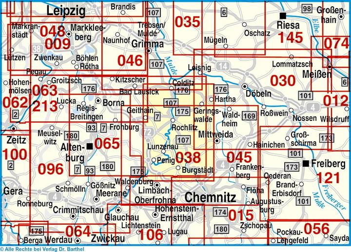 Actual product image Dr.Barthel Karten. Rochlitzer Muldental
