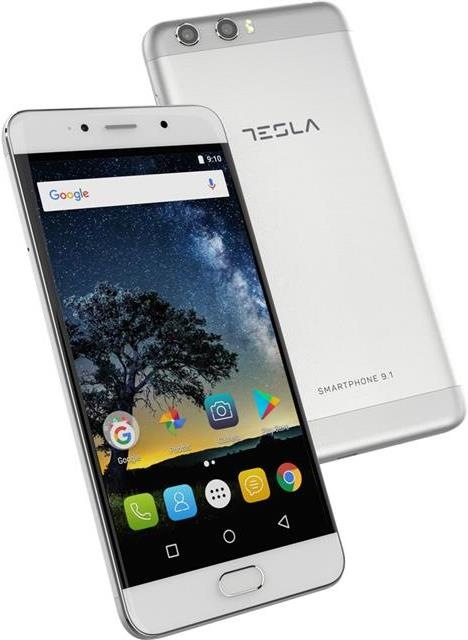 Actual product image Tesla Comtrade Smartphone 9.1 (64 GB, Silver, 5.50", Hybrid Dual SIM, 13 Mpx, 4G)