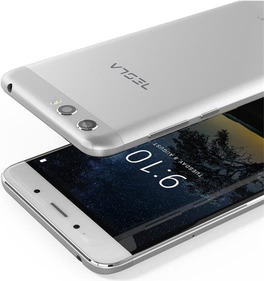 Actual product image Tesla Comtrade Smartphone 9.1 (64 GB, Silver, 5.50", Hybrid Dual SIM, 13 Mpx, 4G)