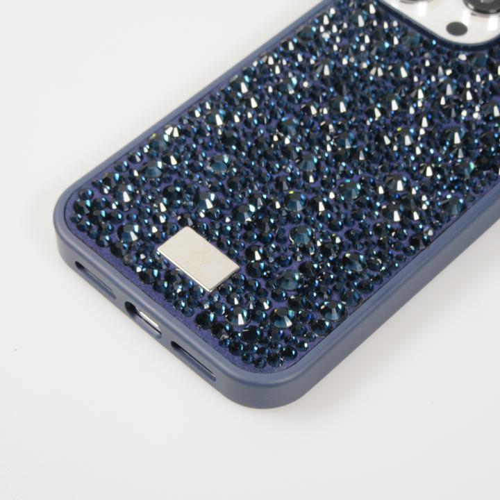 Produktbild PhoneLook Hülle Glitzer Diamant The Bling World Dunkelblau (Apple iPhone 15 Pro)