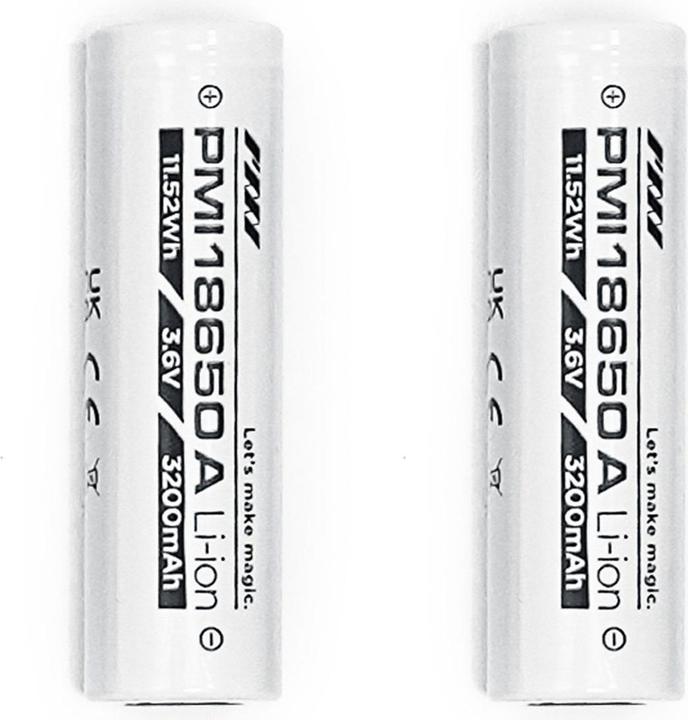 Actual product image PMI Gear 18650 battery x2 (2 pcs., 18650, 3200 mAh)