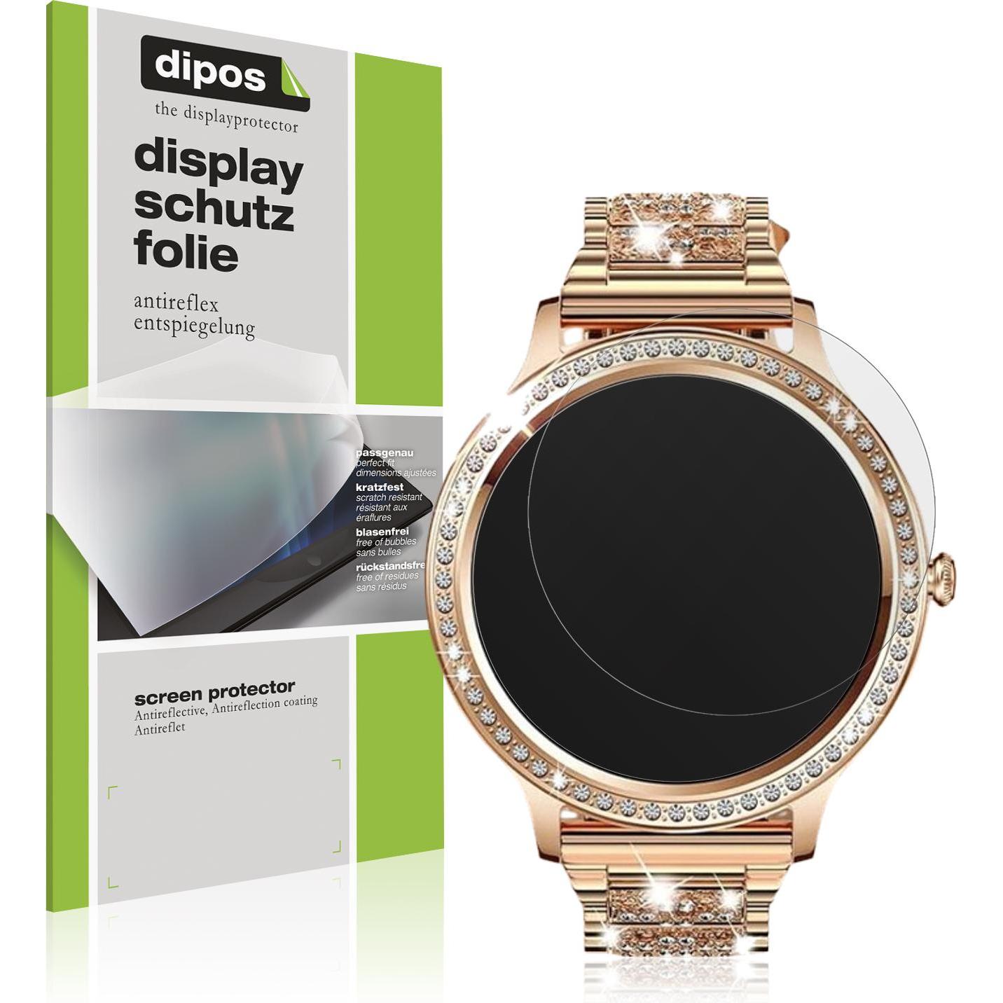 Dipos Schutzfolie Matt für elfofle AK54 1.32 Zoll, Smartwatch Schutzfolie, Transparent