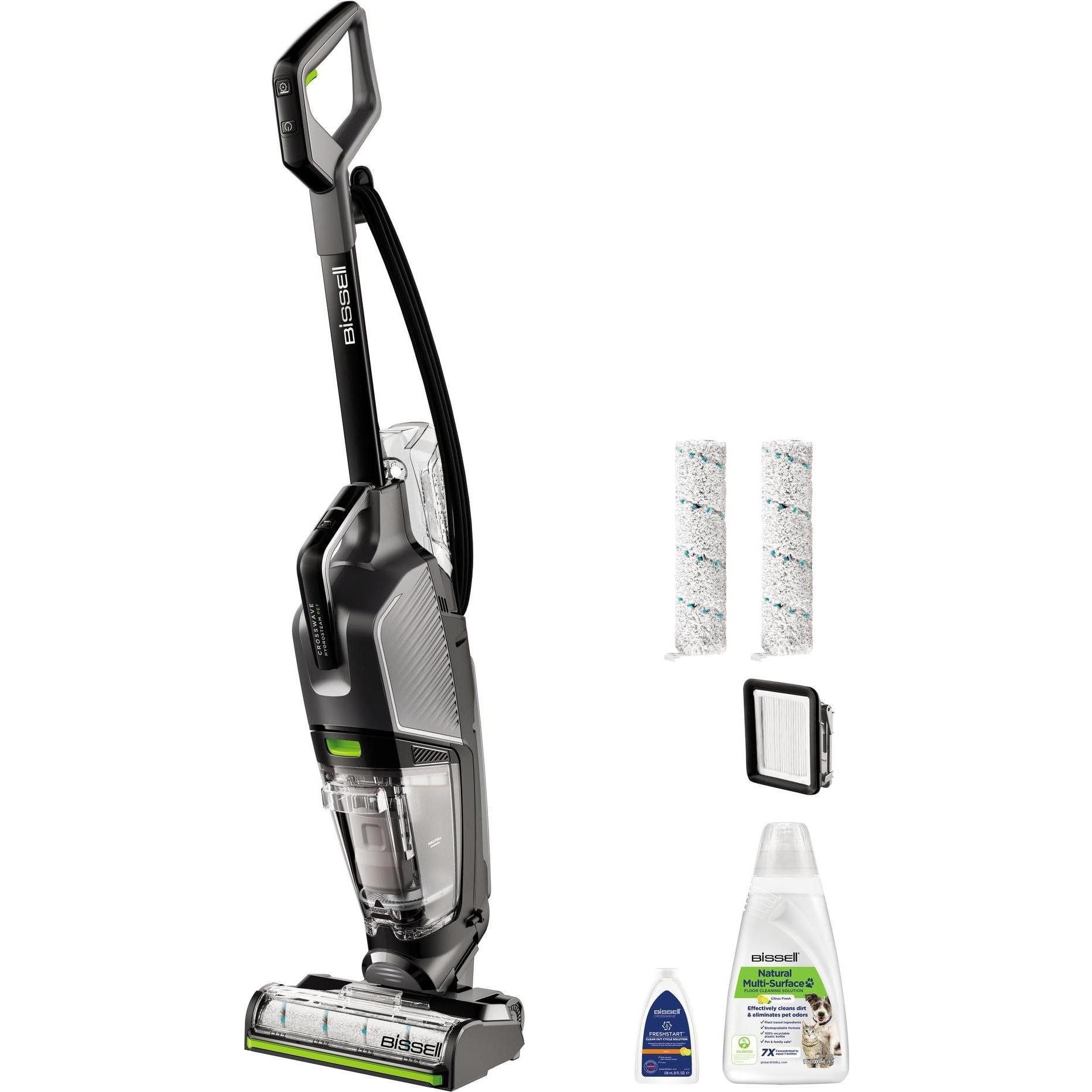 Bissell CrossWave Hydrosteam PET Pro, Nassreiniger, Silber