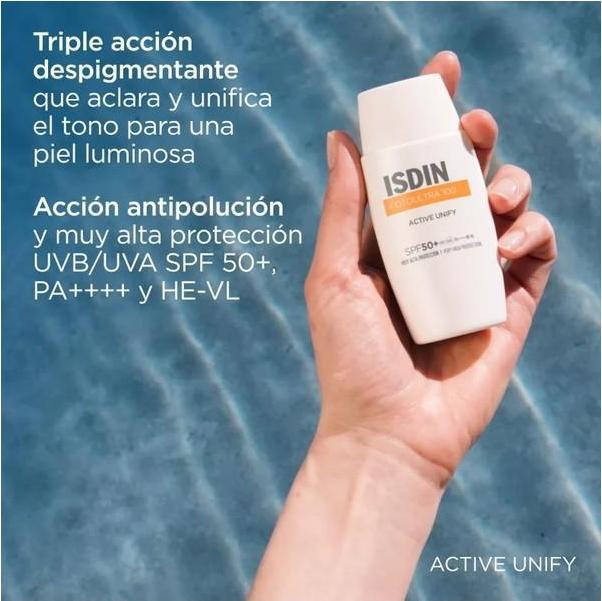 Produktbild Isdin Active Unify Fusion Fluid (Sonnencreme Gesicht, SPF 50+, 50 ml)