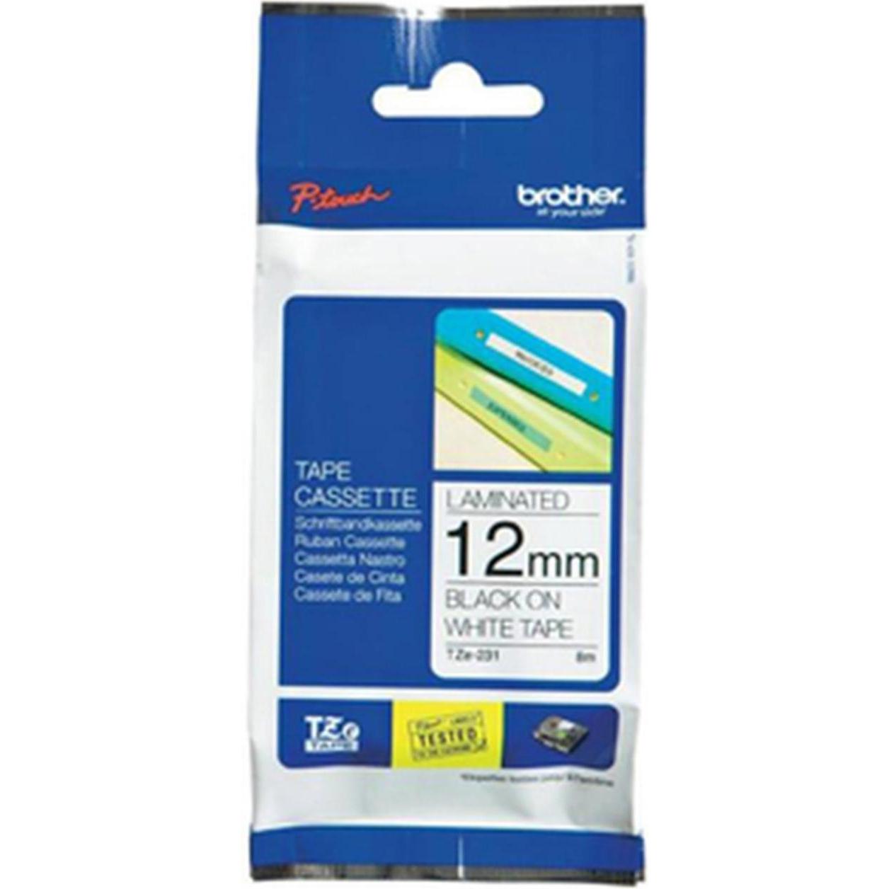 Brother, Beschriftungsband, Tze-N231 (1.20 cm, Schwarz)