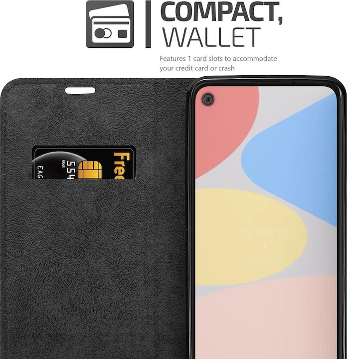 Actual product image Cadorabo Book Invisible Magnet Cover (Google Pixel 4a)