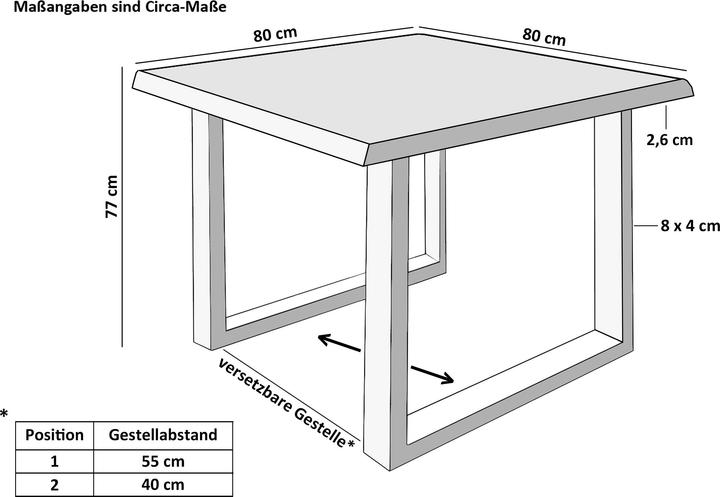 Immagine prodotto SAM JOSY Baumkante massiv Mdf (MDF)