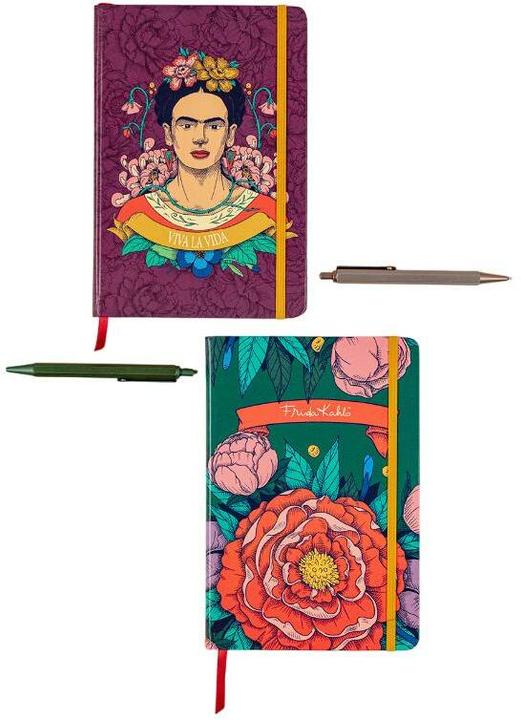 Image du produit Clairefontaine Frida Kahlo, Carnet RR A5 160P L ass. (A5, À rayures, Couverture rigide)