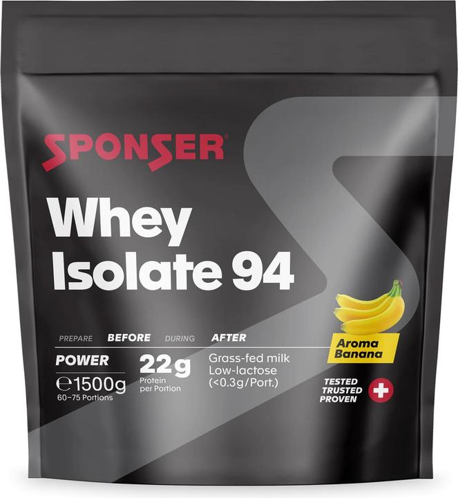 Produktbild Sponser Isolate 94 (1500 g, 1x, Banane)