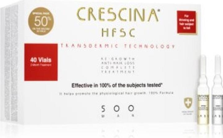 Crescina Transdermic 500 Haarwuchsmittel und Anti-Haarausfall - 4 ml (4 ml)