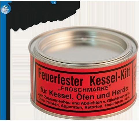 Actual product image Fermit Refractory boiler cement (0.50 kg, Black, 500 ml)