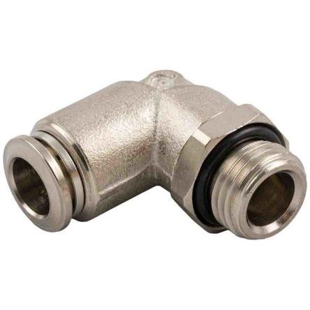 Rs Pro, Rohrverbindungstechnik, Steckfitting, Gewinde-zu-Rohr, Messing vern (Winkelverbindung)