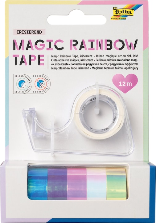 Image du produit Folia Ruban adhésif décoratif Magic Rainbow Tape, dévidoir inclus